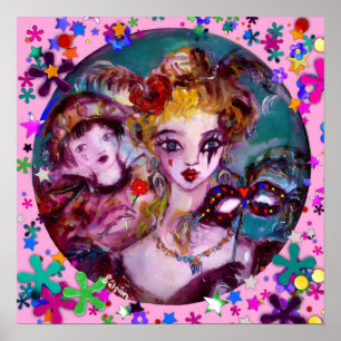 VALENTINE VENETIAN MASQUERADE MASKER POSTER