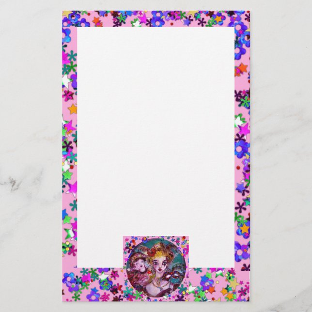 VALENTINE VENETIAN MASQUERADE MASKS BREVPAPPER (Framsida)