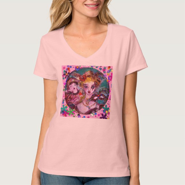 VALENTINE VENETIAN MASQUERADE MASKS TEE (Framsida)