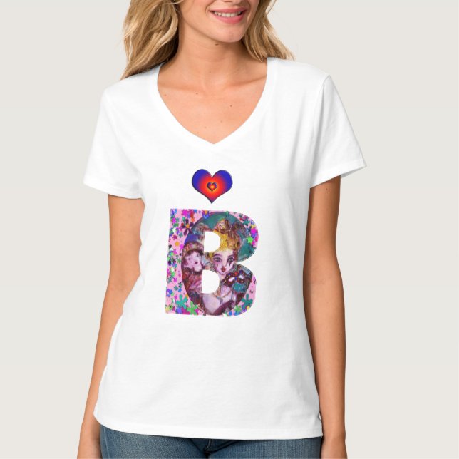 VALENTINE VENETIAN MASQUERADE MONOGRAM B BREV TRÖJA (Framsida)