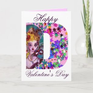 VALENTINE VENETIAN MASQUERADE MONOGRAM D BREV HELGKORT