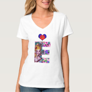 VALENTINE VENETIAN MASQUERADE MONOGRAM E BREV TEE SHIRT
