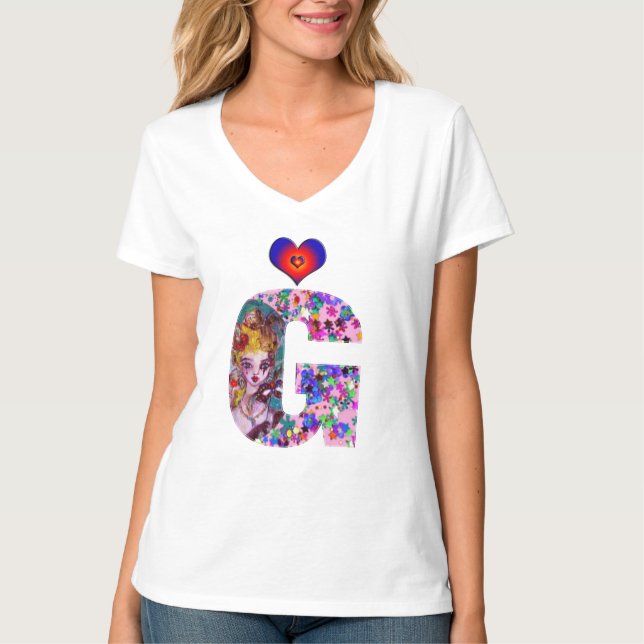 VALENTINE VENETIAN MASQUERADE MONOGRAM G BREV T-SHIRT (Framsida)