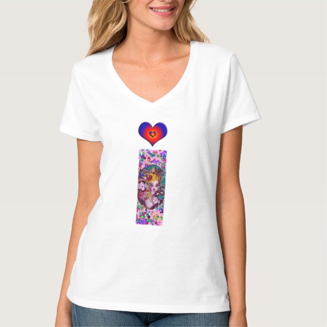 VALENTINE VENETIAN MASQUERADE MONOGRAM I BREV T-SHIRT (Framsida)