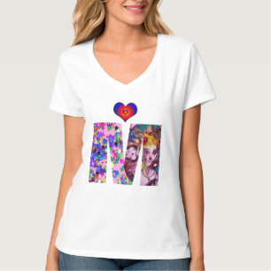 VALENTINE VENETIAN MASQUERADE MONOGRAM M M BREV T SHIRT