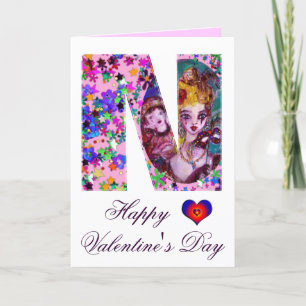 VALENTINE VENETIAN MASQUERADE MONOGRAM N BREV HELGKORT
