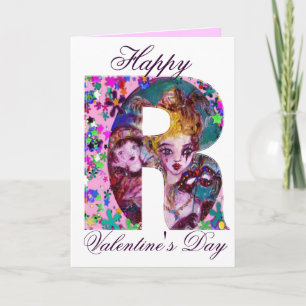 VALENTINE VENETIAN MASQUERADE MONOGRAM R BREV HELGKORT