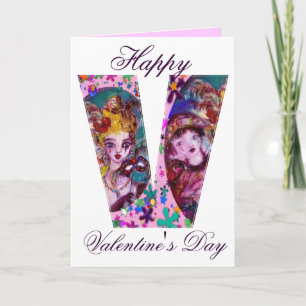VALENTINE VENETIAN MASQUERADE MONOGRAM V BREV HELGKORT