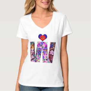 VALENTINE VENETIAN MASQUERADE MONOGRAM W BREV T-SHIRT