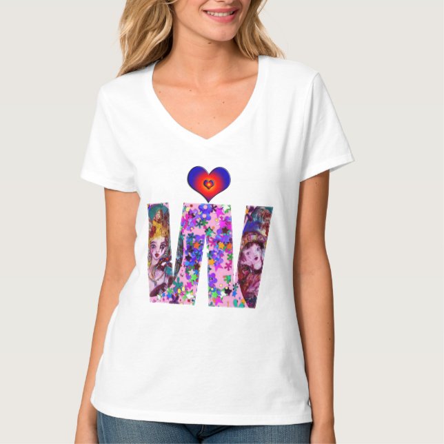 VALENTINE VENETIAN MASQUERADE MONOGRAM W BREV TRÖJA (Framsida)