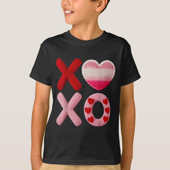 Valentine Vibe Design  T Shirt (Framsida)