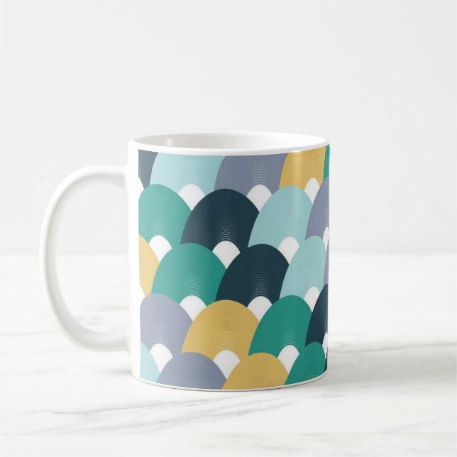 Valentine Vibes Blommönster  Kaffemugg (Vänster)