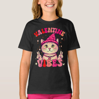 Valentine Vibes Cute Rosa American Shorthair Cat T Shirt