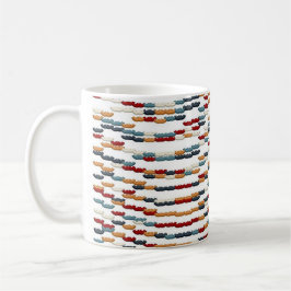 Valentine Vibes Färgglatt Blommigt Mönster Kaffemugg