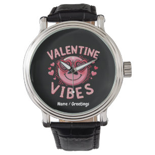 Valentine Vibes Hippie Alla Hjärtans Dag Groovy Re Armbandsur