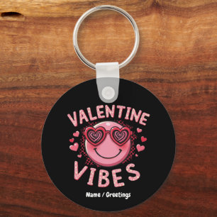 Valentine Vibes Hippie Alla Hjärtans Dag Groovy Re Nyckelring