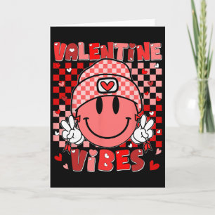 Valentine Vibes Hjärtfredstecken Män Pojkar Barn U Kort