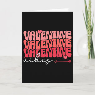 Valentine Vibes Roliga Alla Hjärtans Dag Matchande Kort