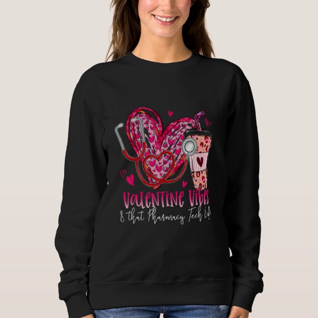 Valentine Vibes & That CNA Life Valentines Day T Shirt (Framsida)