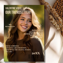 Valentine Vibes: Trendsetter Tribute Card Julkort