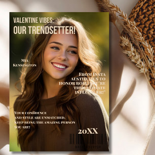 Valentine Vibes: Trendsetter Tribute-kort Julkort