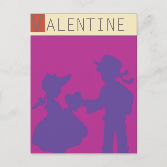 <Valentine> vid den Steve collieren Helg Vykort (Framsida)