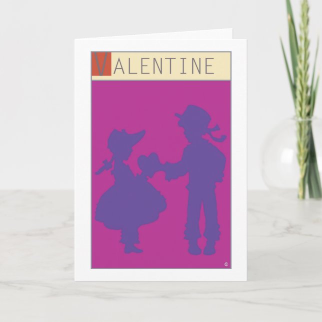 <Valentine> vid den Steve collieren Helgkort (Framsida)