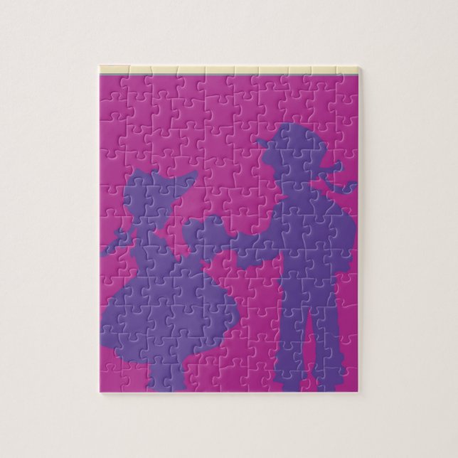 <Valentine> vid den Steve collieren Pussel (Vertikal)