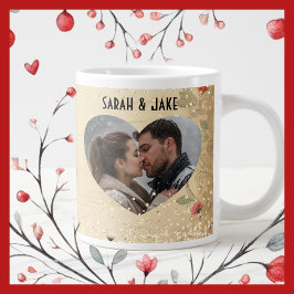 Valentine Vintage Par Heart Jumbo Mugg