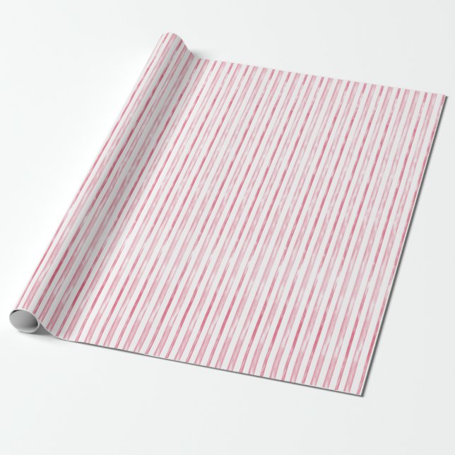 Valentine Watercolor Linjer Presentpapper (Utrullad)