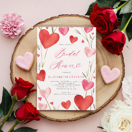 Valentine Whimsical Hearts Garden Möhippa Inbjudningar