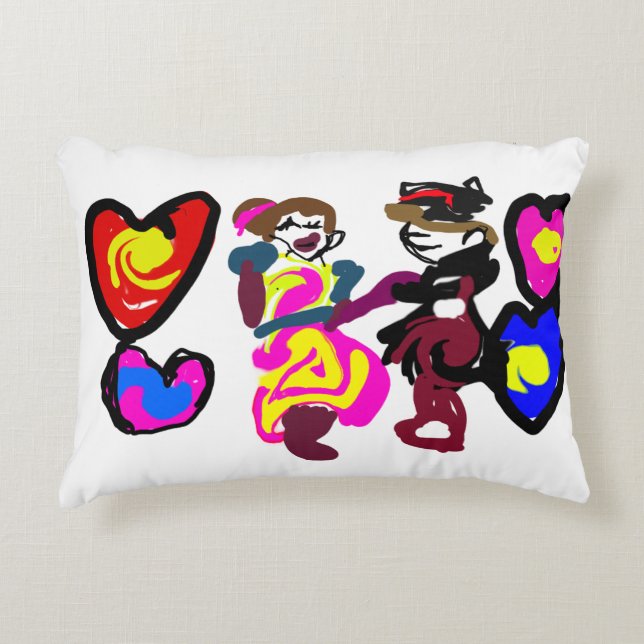 Valentine win love prydnadskudde (Framsidan)