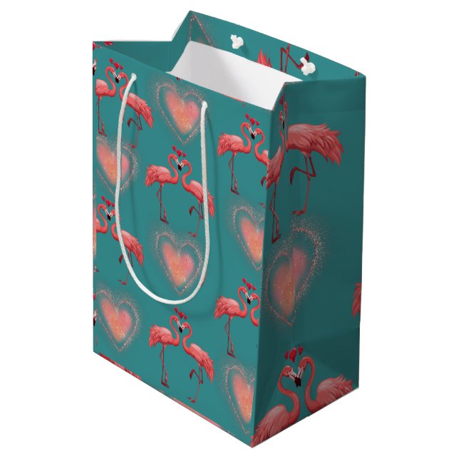 Valentine Wrapping Papper - Flamingo- Retro (Baksidan Vinklad)