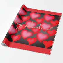 Valentine Wrapping Papper - Hearts
