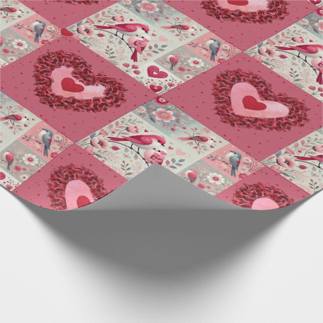 Valentine Wrapping Papper Presentpapper (Hörn)