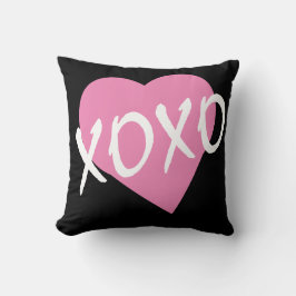 Valentine XOXO Rosa Heart Kudde