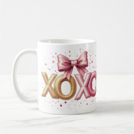 Valentine XOXO Rosa Valentine Day Kaffemugg