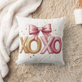 Valentine XOXO Rosa Valentine Day Kudde