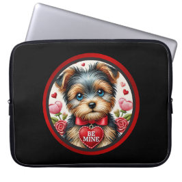 Valentine Yorkie Kärlek 15-Inch Laptop sleeve