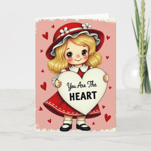 Valentine You Are The Heart Card Kort (Framsida)