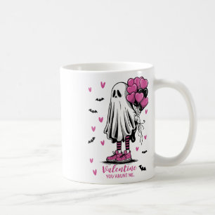 Valentine You Haunt Me - Söt Kuslig Spökklänning Kaffemugg