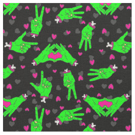 valentine zombie kärlek hjärta händer halloween tyg