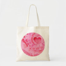Valentinehjärta på rosa tie-dye