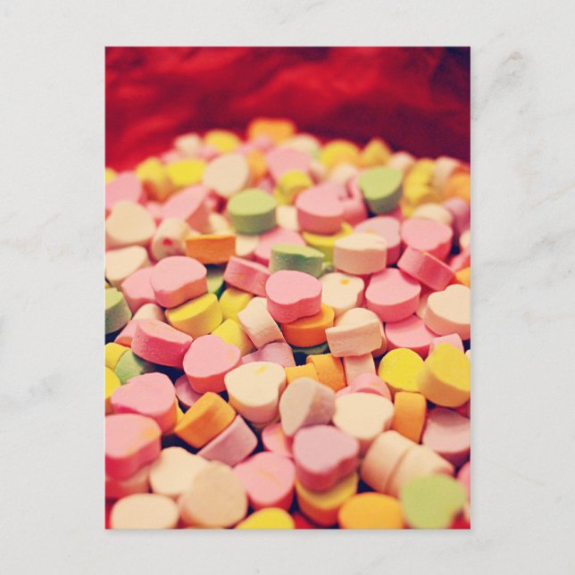 Valentinehjärtan Helg Vykort (Framsida)