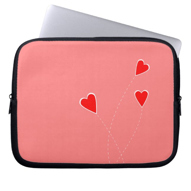 Valentinehjärtpåse Laptop Fodral (Framsidan)