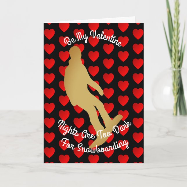Valentinen är på nätterna för mörk för helgkort (Framsida)
