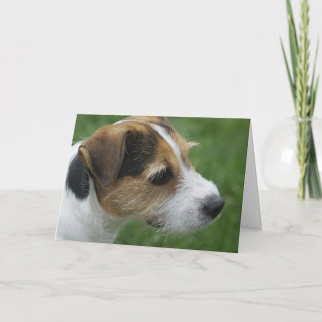 Valentinen bildar hunden helgkort (Framsida)
