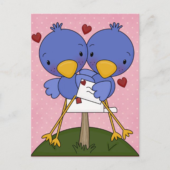 Valentinen Cards för barn Helg Vykort (Framsida)