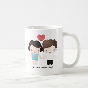 Valentinen kopplar ihop muggen kaffemugg