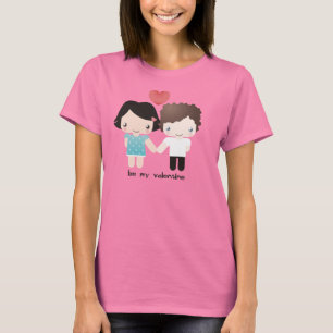 Valentinen kopplar ihop skjortan t shirt